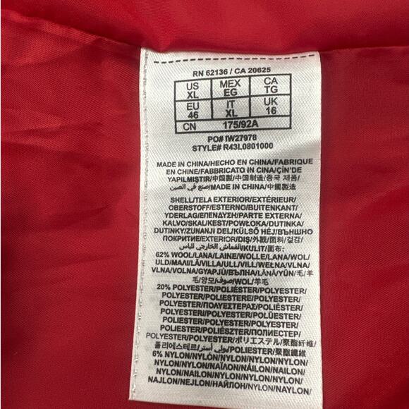 G by Guess Coat Red XL Belted Wool Blend - Picture 10 of 12